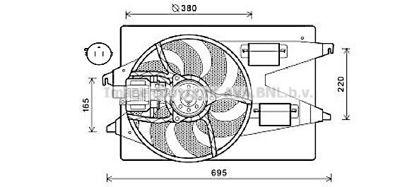 AVA QUALITY COOLING Ventilaator,mootorijahutus FD7555